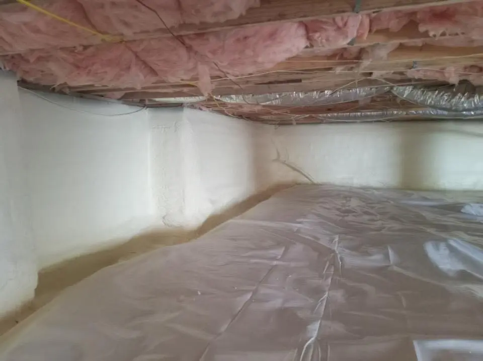 Crawl space encapsulation with closed-cell spray foam for Attic Insulation in Hillsboro